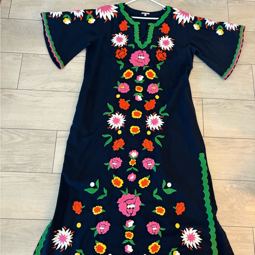 Frances Valentine Blue Floral Maxi Dress - Picture 2 of 3